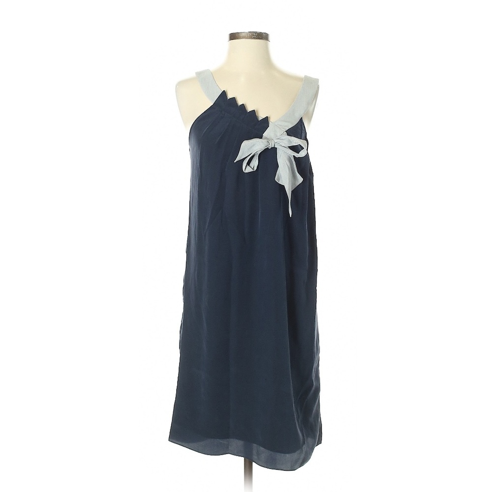 Bensoni Modernist Asymmetrical Blue Shift Dress